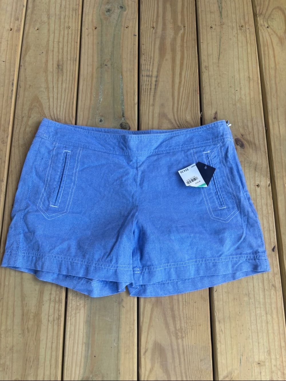 Tommy Hilfiger Women’s Blue Casual Stretch Shorts size 8 nwt